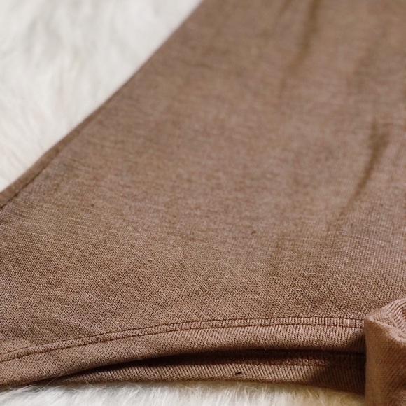 “AINSLEY” Mocha Brushed Knit Tunic / Dress - Picture 4 of 4